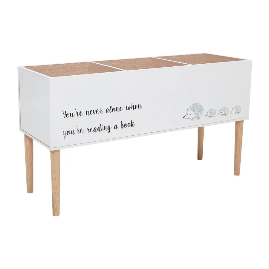 Bloomingville Salaam boekenbox 50x90 cm, Wit< Opbergoplossingen Voor De Kinderkamer