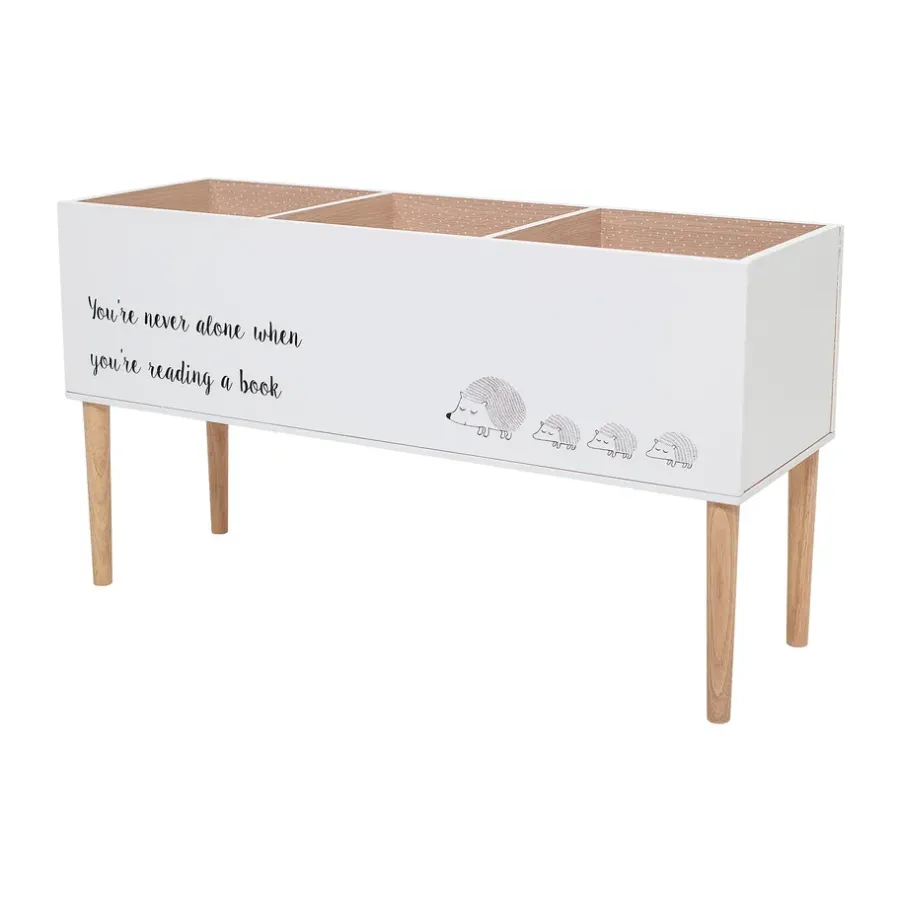 Bloomingville Salaam boekenbox 50x90 cm, Wit< Opbergoplossingen Voor De Kinderkamer