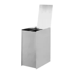 Ferm Living Sama prullenbak, Brushed stainless steel< Pedaalemmers