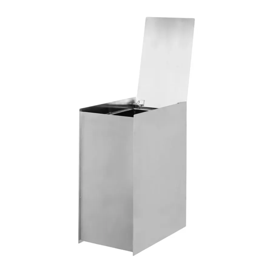 Ferm Living Sama prullenbak, Brushed stainless steel< Pedaalemmers