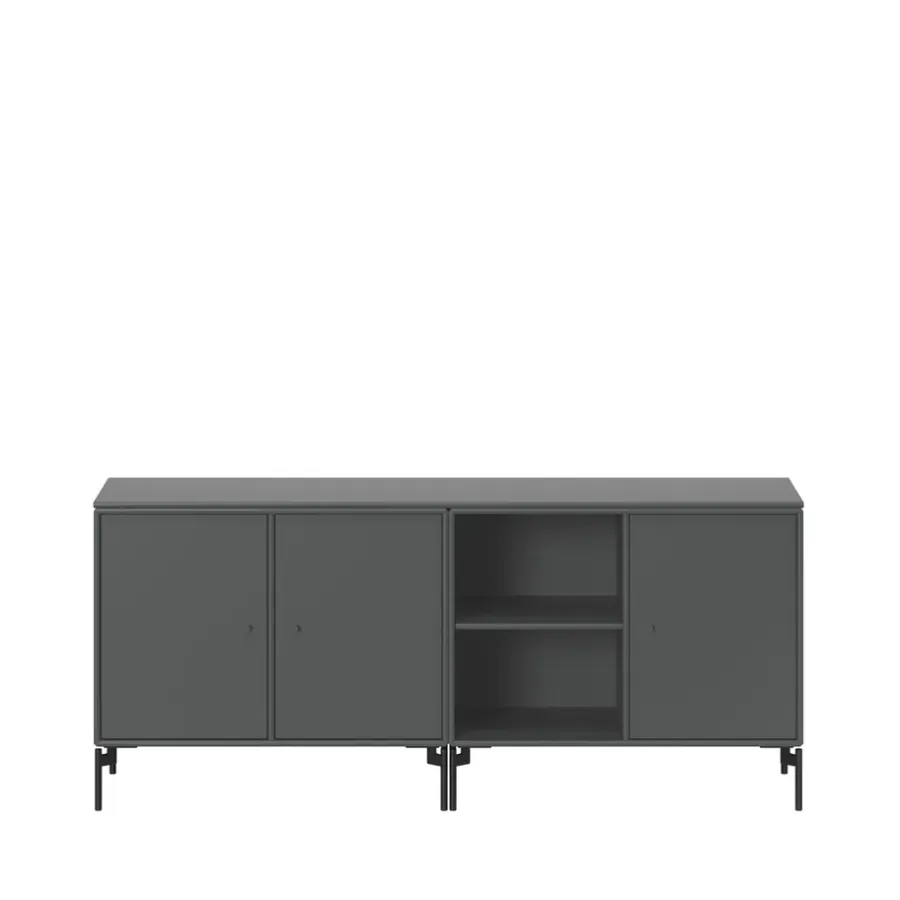 Montana Save sideboard, Anthracite 04-zwartgelakte poten< Tv- & Mediameubels|Ladekasten & Dressoirs