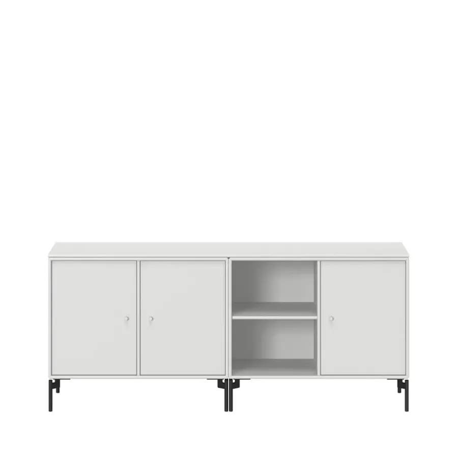 Montana Save sideboard, New white 101-zwartgelakte poten< Tv- & Mediameubels|Ladekasten & Dressoirs