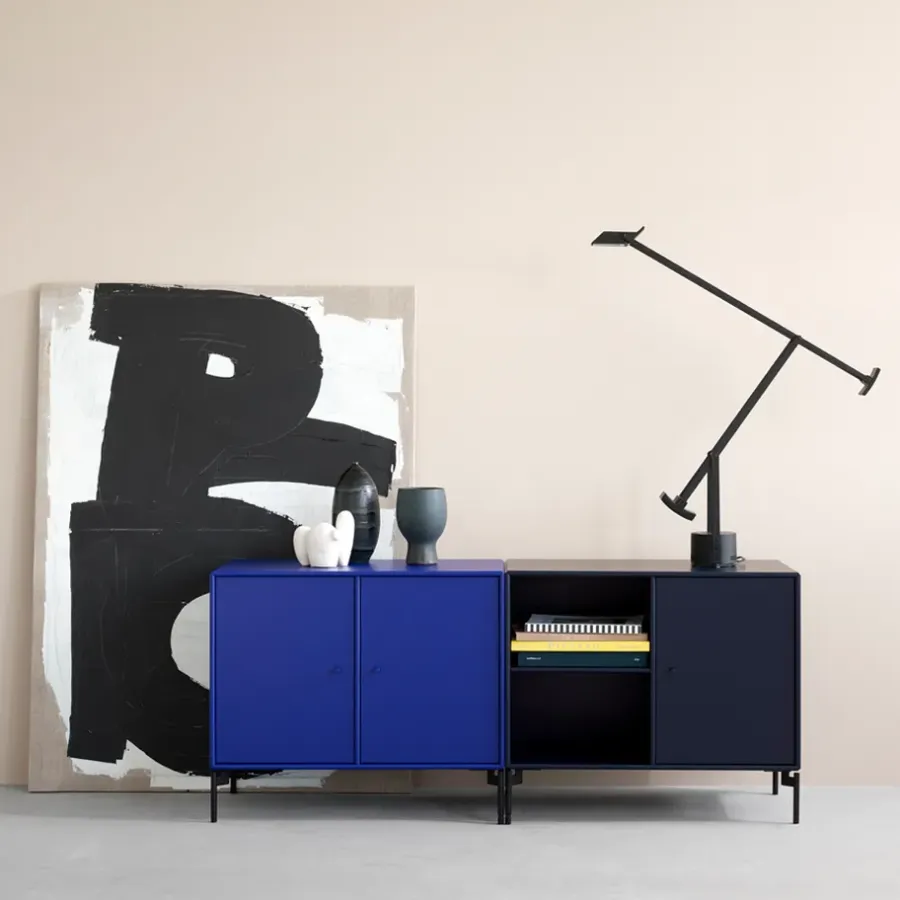Montana Save sideboard, nordic 09, zwartgelakte poten< Tv- & Mediameubels|Ladekasten & Dressoirs