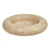 OYOY Savi marmer kaarsenhouder Ø13,8 cm, Beige< Kandelaars
