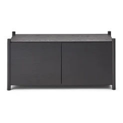 Gejst Sceene bookcase G, Zwartgebeitst eikenhout< Tv- & Mediameubels|Ladekasten & Dressoirs