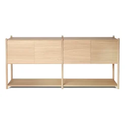 Gejst Sceene bookcase H, Licht eikenhout< Ladekasten & Dressoirs