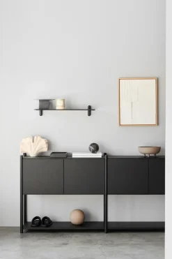 Gejst Sceene bookcase H, Zwartgebeitst eikenhout< Ladekasten & Dressoirs