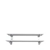 Scherlin Schoenenrek 7, wit, wand, aluminium, 2 niveaus< Schoenenrekken