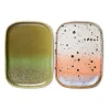 HKliving 70's dienblad klein 2-pack, Asteroids / Grass< Decoratieve Accessoires|Decoratieve Dienbladen
