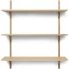 Ferm Living Sector plank triple wide, Eiken-messing< Planken & Planksystemen