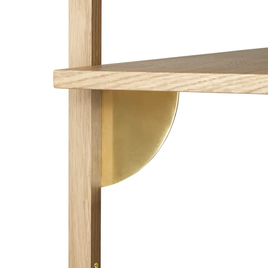 Ferm Living Sector plank triple wide, Eiken-messing< Planken & Planksystemen