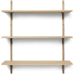 Ferm Living Sector plank triple wide, Eiken-zwart< Planken & Planksystemen