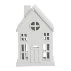 Lene Bjerre Seholia decoratiehuisje 17 cm, White< Kerstdecoraties