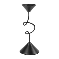 Broste Copenhagen Selma kandelaar 19,5 cm, Black< Kaarsenhouders & Kaarsenborden