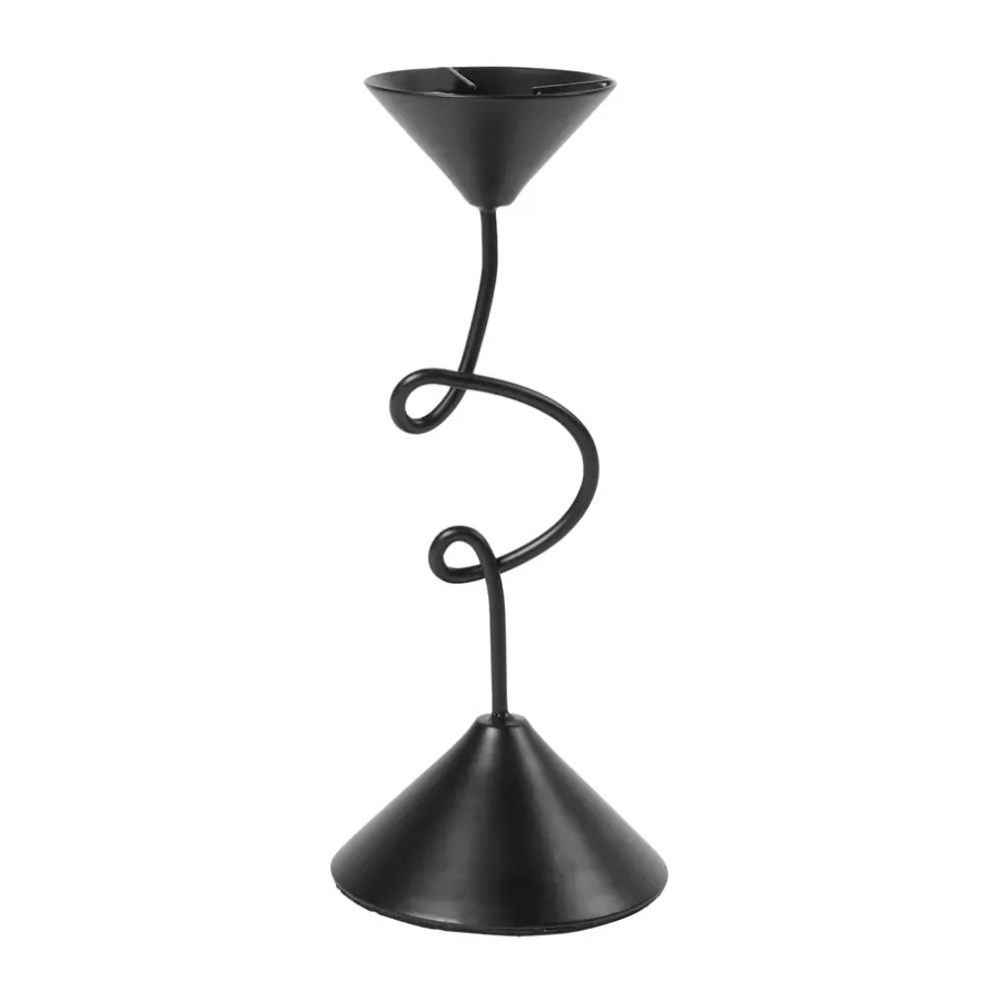 Broste Copenhagen Selma kandelaar 19,5 cm, Black< Kaarsenhouders & Kaarsenborden