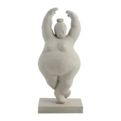 Lene Bjerre Serafina decoratie vrouw pirouette 28 cm, Grey< Decoratieve Accessoires