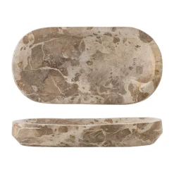Bloomingville Shao dienblad marmer 24,5x12,5 cm, Natuur< Decoratieve Accessoires|Decoratieve Dienbladen