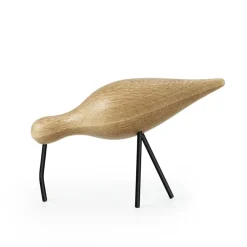 Normann Copenhagen Shorebird eiken-zwart, large< Houten Beelden