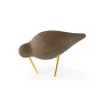 Normann Copenhagen Shorebird walnoot-messing, Klein< Houten Beelden