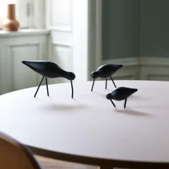 Normann Copenhagen Shorebird zwart, groot< Houten Beelden
