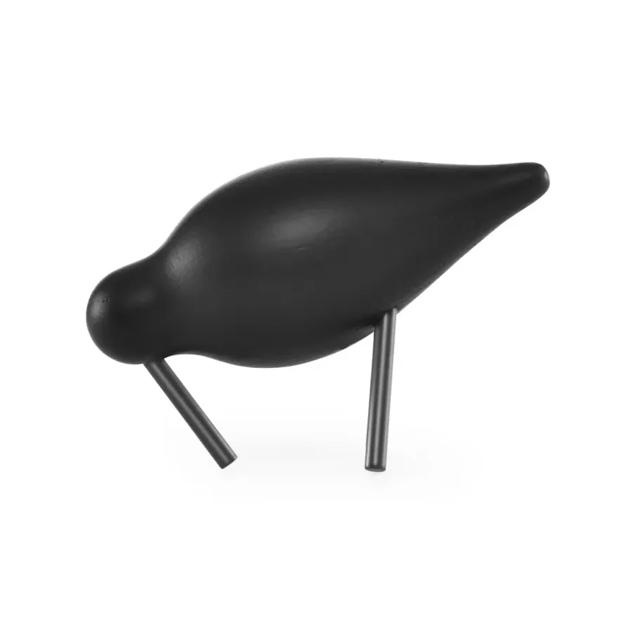 Normann Copenhagen Shorebird zwart, klein< Houten Beelden