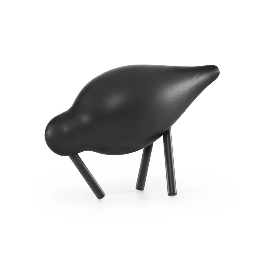 Normann Copenhagen Shorebird zwart, klein< Houten Beelden