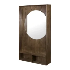 Mette Ditmer Show-me spiegel met plank large, Dark oiled< Wandspiegels
