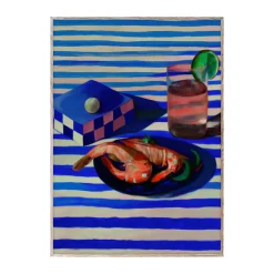 Paper Collective Shrimp & Stripes poster, 50x70 cm< Posters