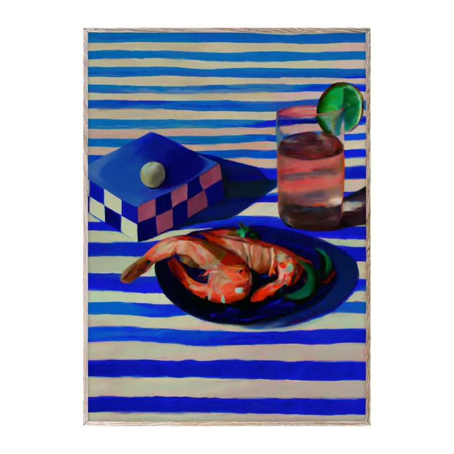 Paper Collective Shrimp & Stripes poster, 50x70 cm< Posters