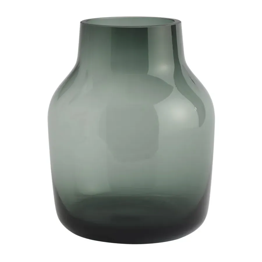 Muuto Silent vaas Ø15 cm, Dark Green< Vazen