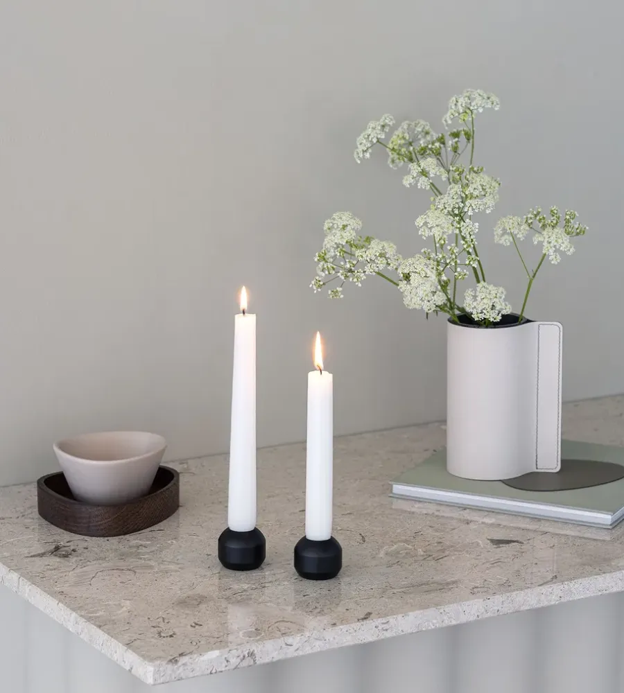 LIND DNA Silhouette kandelaar 34 2-pack, Black< Kandelaars