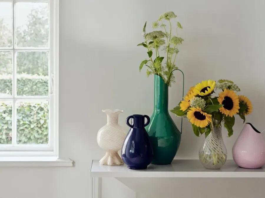 Broste Copenhagen Simi vaas 29 cm, Deep cobolt blue< Vazen