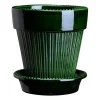 Bergs Potter Simona bloempot geglazuurd Ø12 cm, Green< Bloempotten