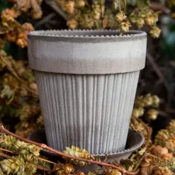 Bergs Potter Simona pot 14 cm, Grijs< Bloempotten