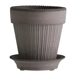 Bergs Potter Simona pot 16 cm, Grijs< Bloempotten