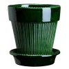 Bergs Potter Simona pot geglazuurd Ø14 cm, Groen< Bloempotten