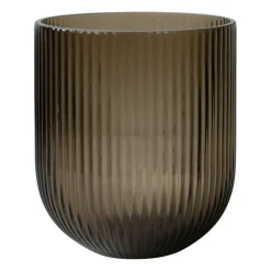 DBKD Simple Stripe glazen vaas brown, Medium< Vazen