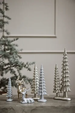 Lene Bjerre Sissia decoratie kerstboom 33 cm, Zilverkleurig< Kerstdecoraties
