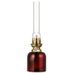 Karlskrona Lampfabrik Skeppsholmen paraffine-lamp, bruin< Olie- & Petroleumlampen