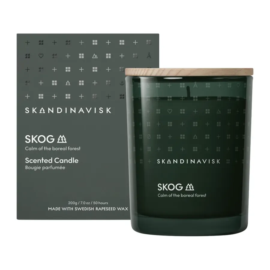 Skandinavisk Skog geurkaars met deksel, 200 g< Geurkaarsen & Aroma Diffusers