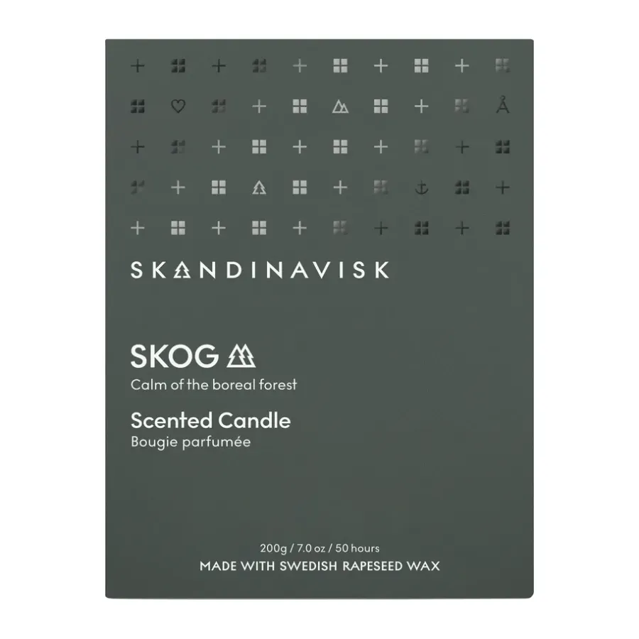 Skandinavisk Skog geurkaars met deksel, 200 g< Geurkaarsen & Aroma Diffusers