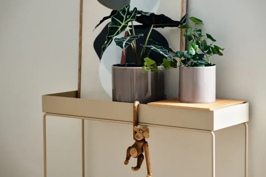 Scandi Living Sleek bloempot Ø12 cm, Beige< Bloempotten