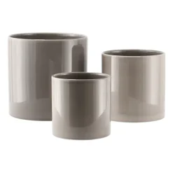 Scandi Living Sleek bloempot Ø12 cm, Beige< Bloempotten