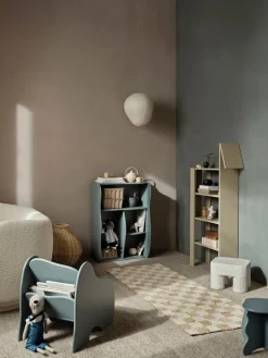 Ferm Living Slope boekenplank 66x95 cm, Storm< Planken & Planksystemen|Opbergoplossingen Voor De Kinderkamer