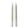 Wik & Walsøe Slåpeblom kaars 2-pack, Grijs< Kaarsen