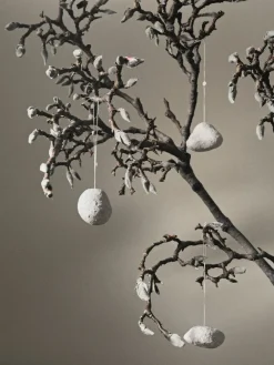 Ferm Living Snowball ornaments kerstboomhanger 3-delig, White< Kerstdecoraties