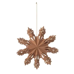 Broste Copenhagen Snowflake kerstdecoratie Indian tan, Ø15 cm< Kerstdecoraties