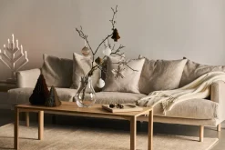 Scandi Living Snowing kerstballen 6-pack, White< Kerstdecoraties