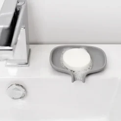 Bosign Soap Saver Flow zeepbakje met afdruipfunctie small, Grijs< Zeepdispensers & Zeepschaaltjes