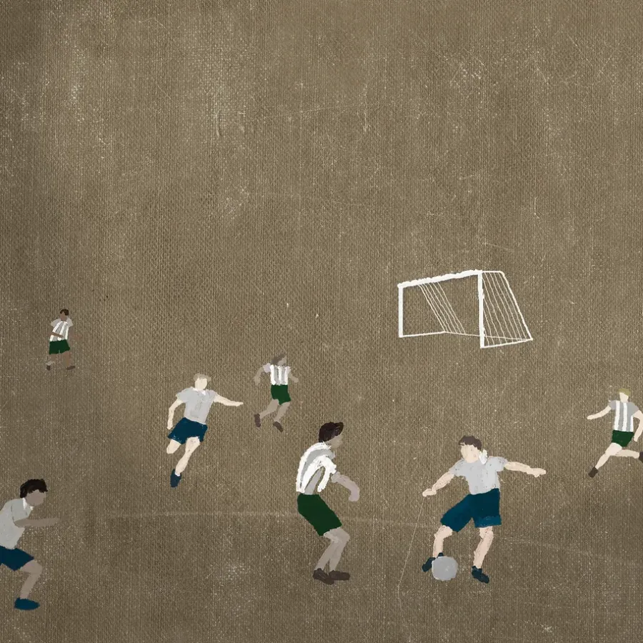 Fine Little Day Soccer poster 50x70 cm, Bruin< Posters